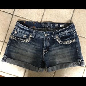 Miss Me Cuffed Denim Shorts